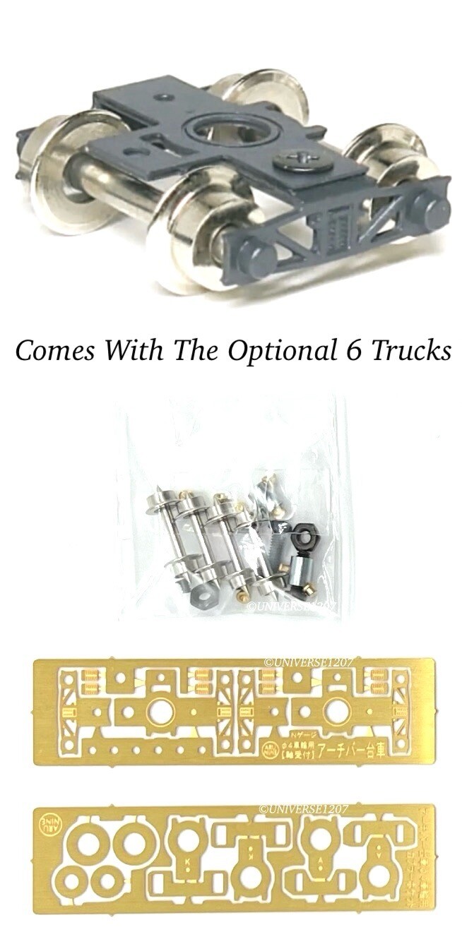 HOn30/HOe Aru-Model Narrow Gauge Steam Locomotive/Tender/3-Coaches Set of 3-Kits