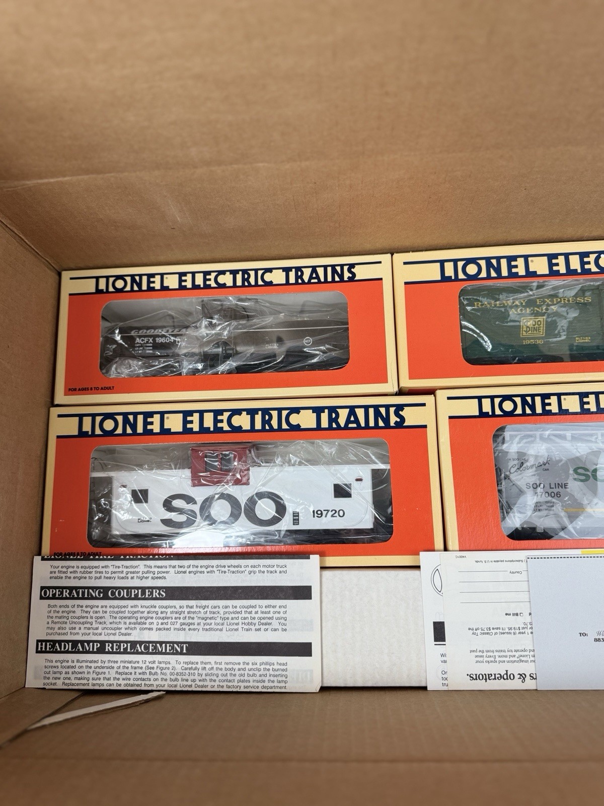 Lionel O Gauge SOO Line Special GP-38-2 Diesel Locomotive Freight Set Brand New!
