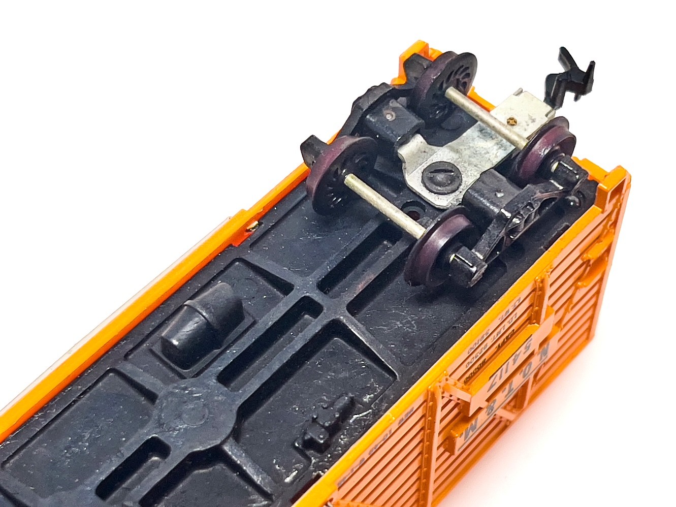 TYCO MANTUA HO Scale #54117 Missouri Pacific NOT&M Orange Stock Car