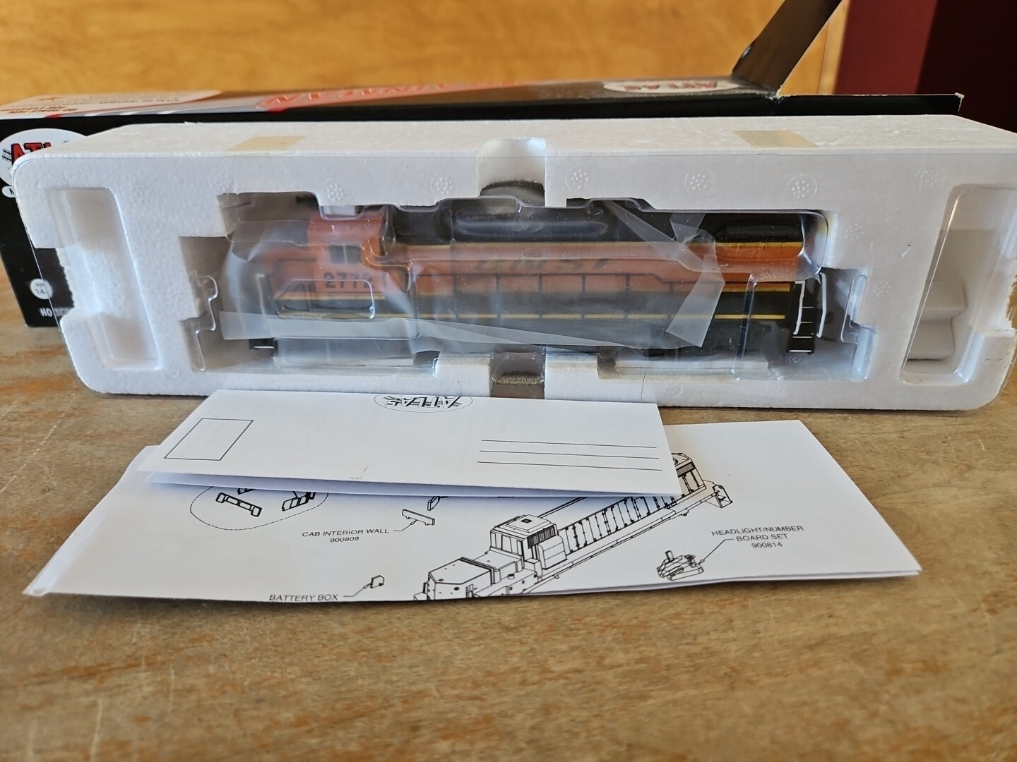 Atlas Trainmaster HO 10 000 486 BNSF #2772 GP39-2 Ph1 Locomotive NEW IN BOX