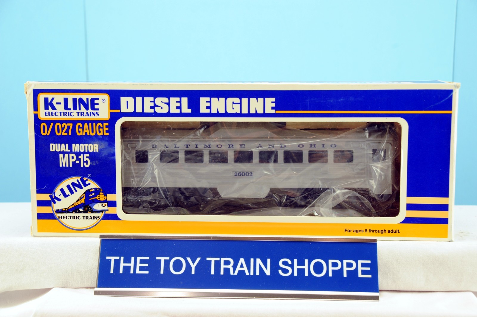 K-LINE K-26002 BALTIMORE & OHIO B&O RDC POWERED BUDD CAR. TESTED. EXC COND IB.