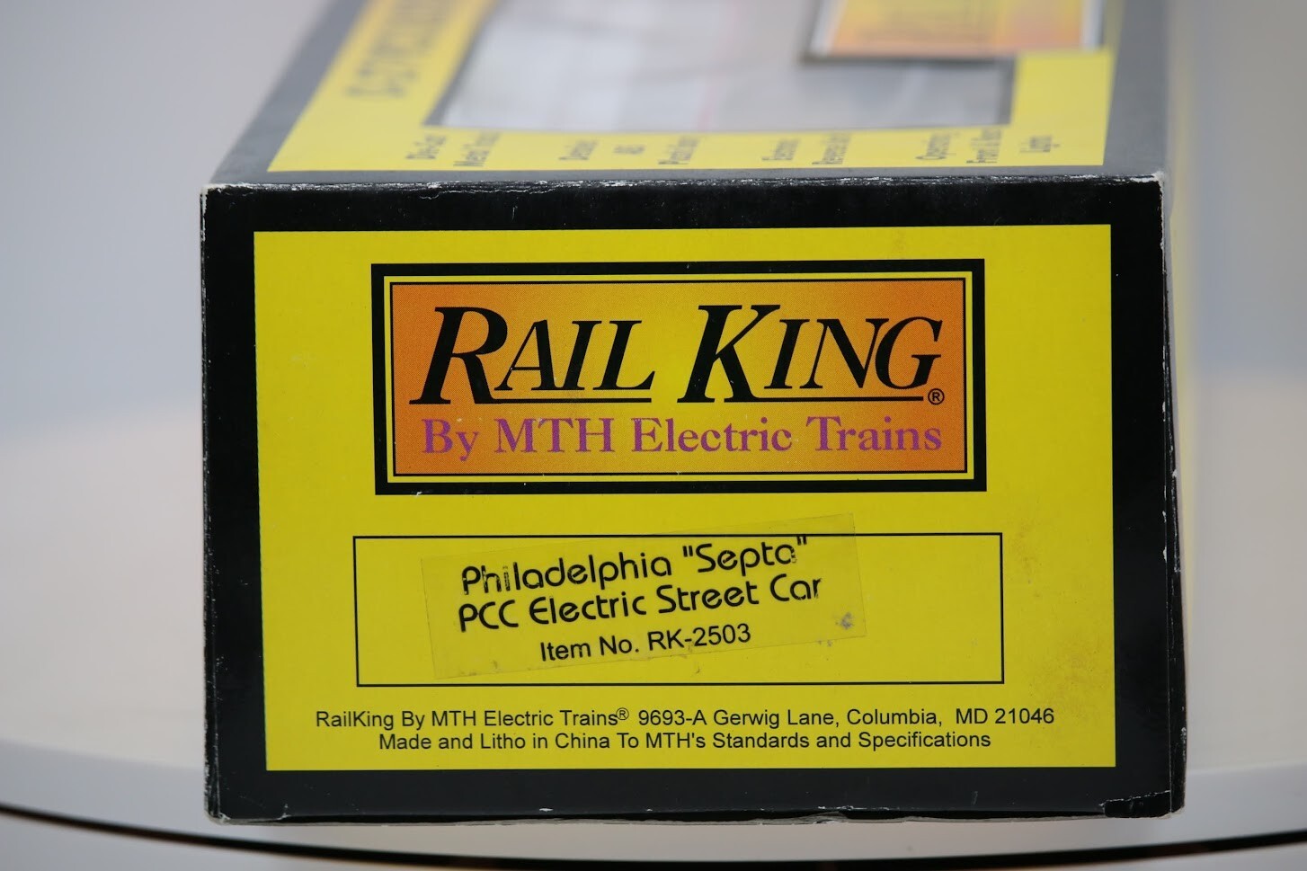 MTH RailKing Philadelphia PCC Electric Street Trolley Car RK 2503 O Gauge 1:48