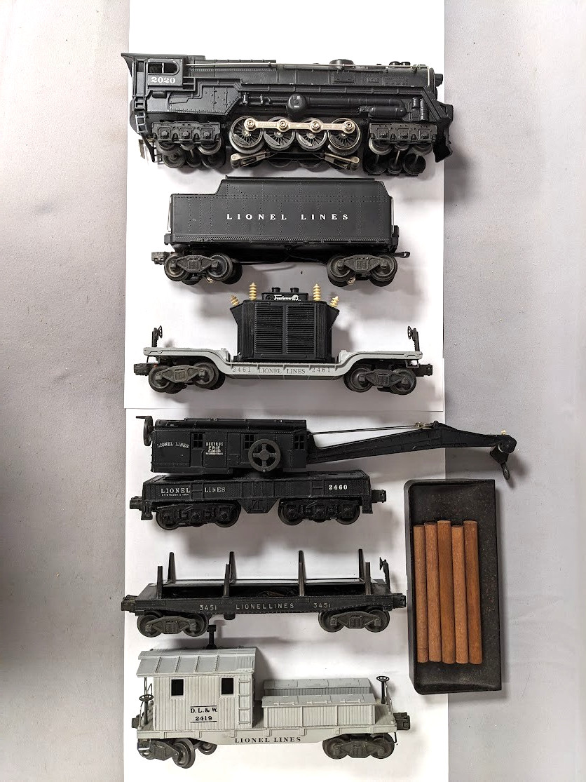 Lionel No.1447WS Steam Locomotive 4 Car Freight Set Circa 1948 O/Boxes C-7+