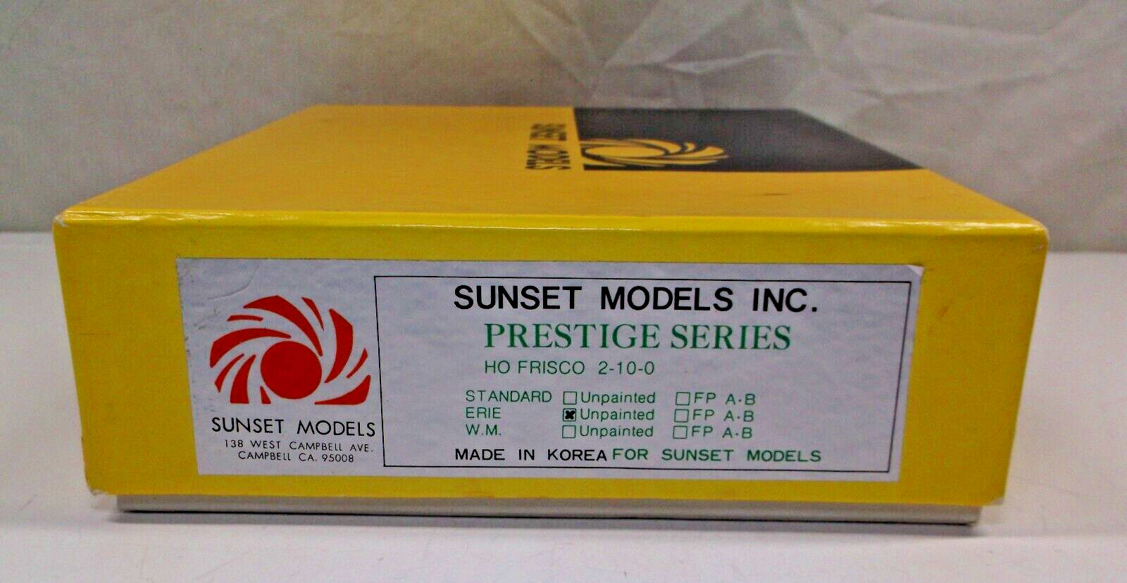 HO Sunset Models brass Frisco 2-10-0 in original box (lot BB 461)
