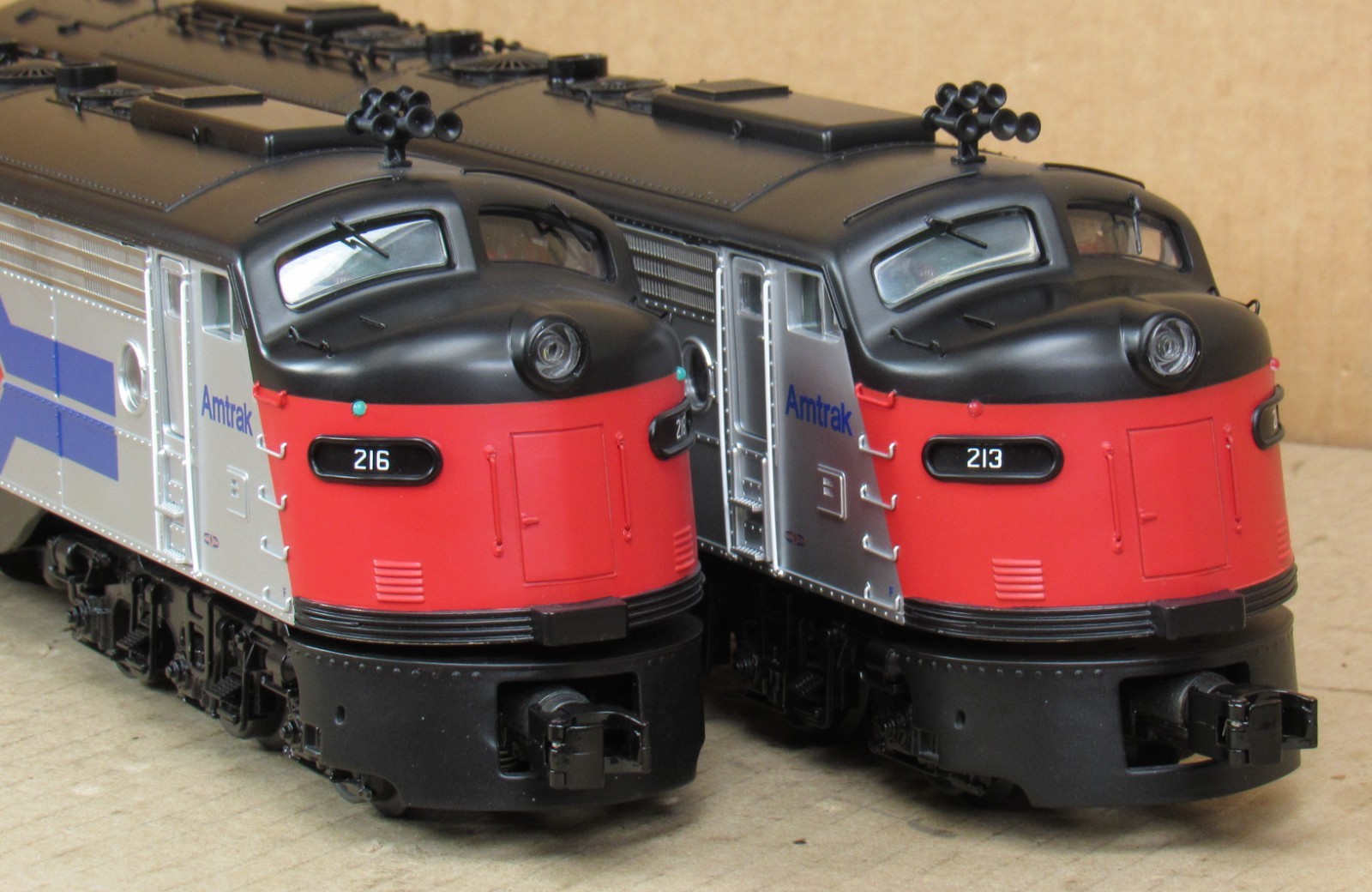 MTH Premier 20-20352-1 Amtrak E8 A-B-A Diesel Engine Set w/PS3 O-Gauge LNIB
