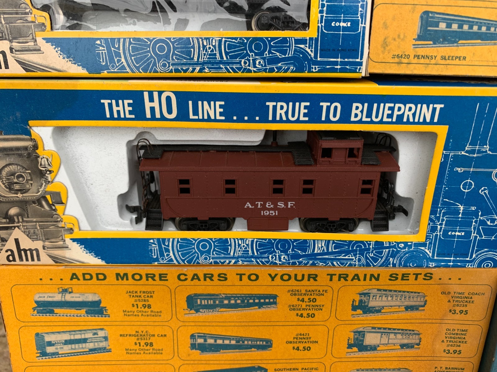 AHM The HO Scale Thunder Line True To Blueprint Train Set W/Box