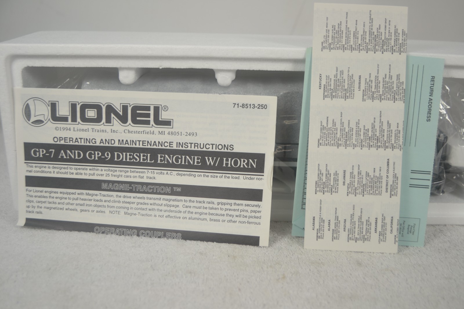 LIONEL 6-18513 NEW YORK CENTRAL GP-7 DIESEL, MINT-BOXED