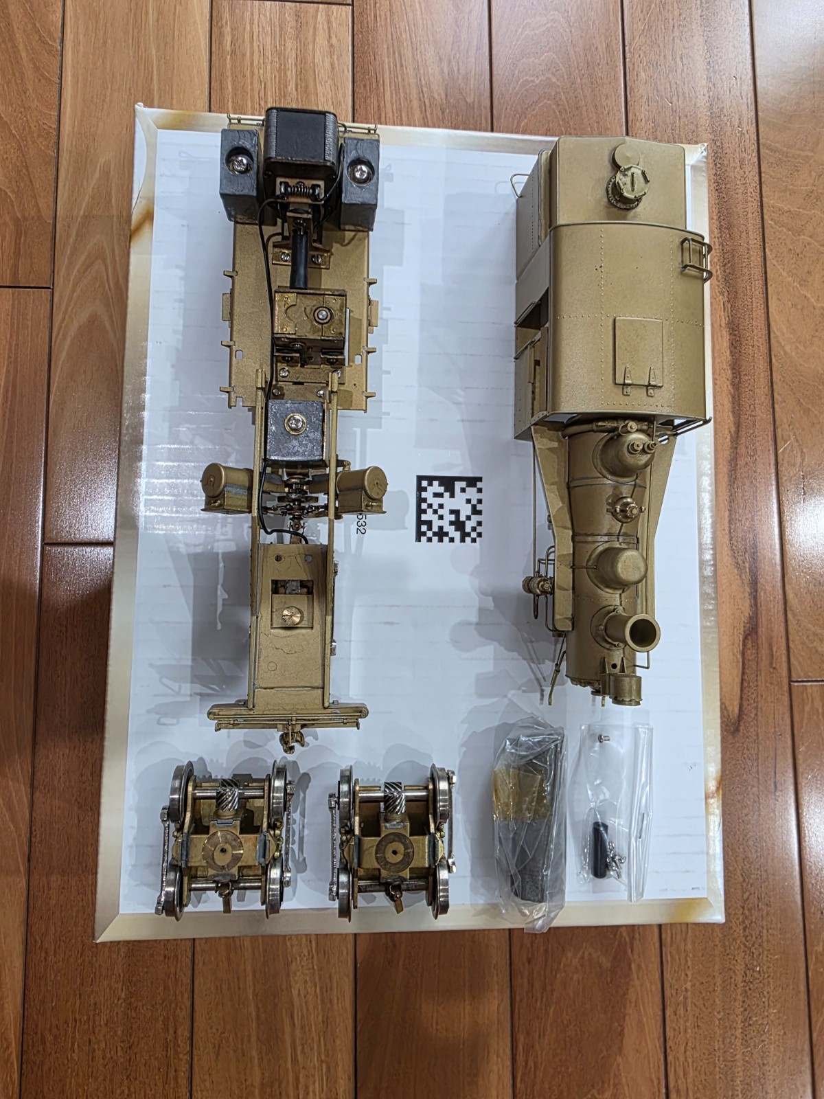 O / On3 Brass Model Train, WMC Westside Model Company Heisler No. 3 – Unpainted
