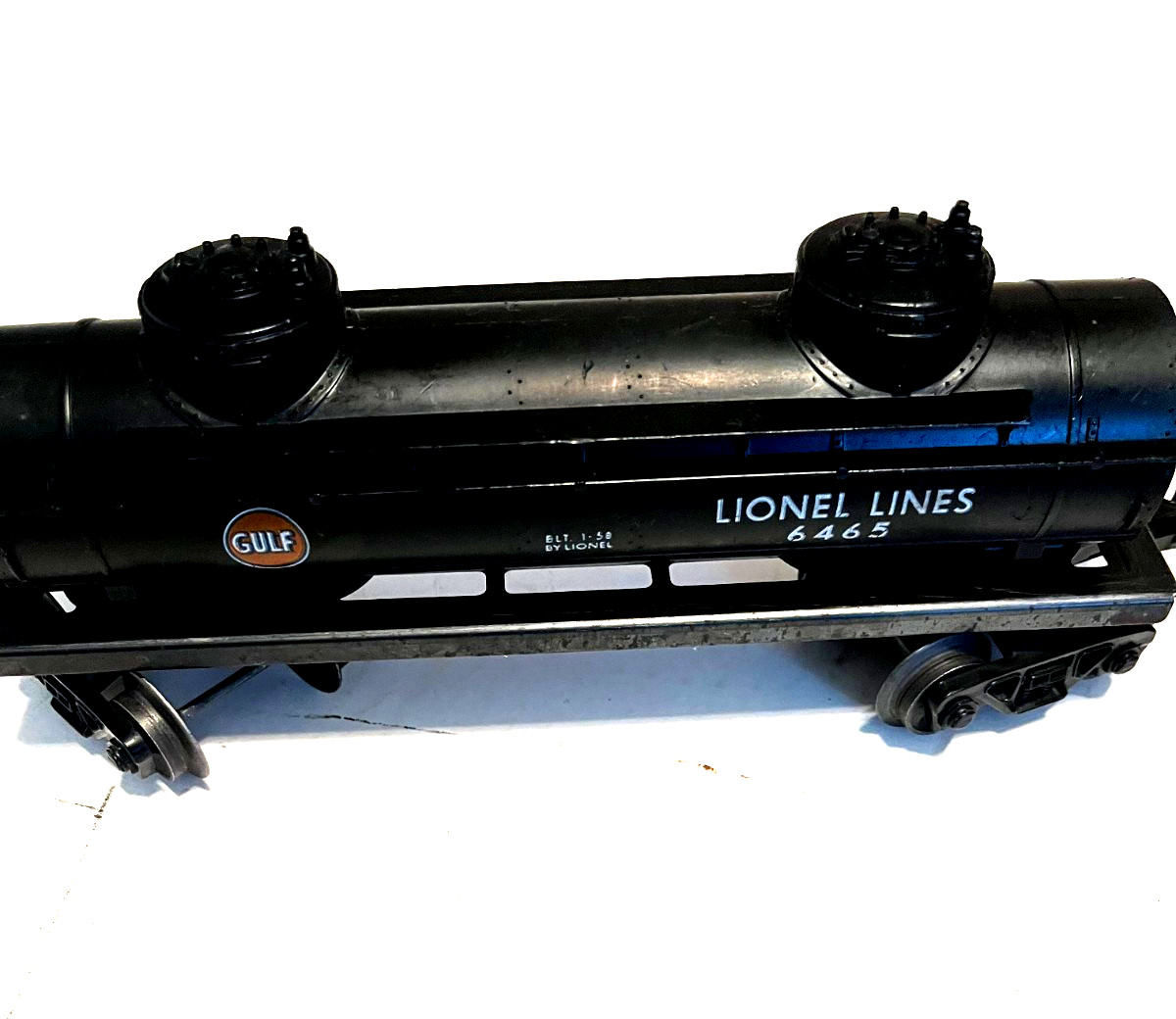 Vintage Lionel steam train set – locomotive #2026, tender, 4 Freight Cars, RUNS