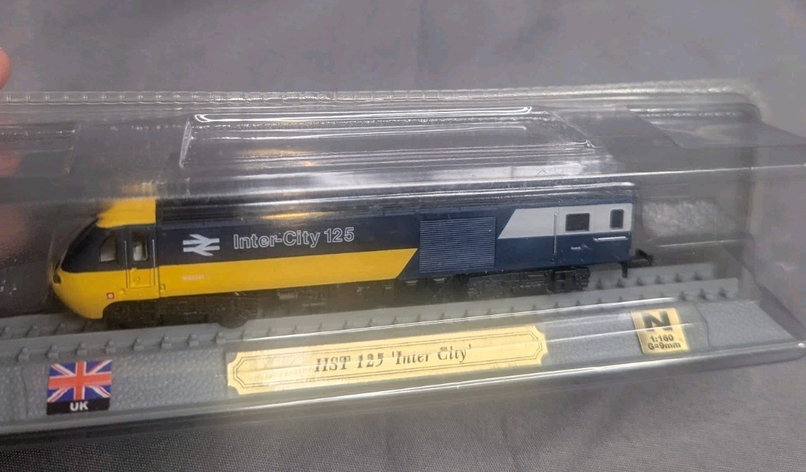 Del Prado N Gauge HST 125 Inter City Blue Diesel Train Loco Static Model NEW