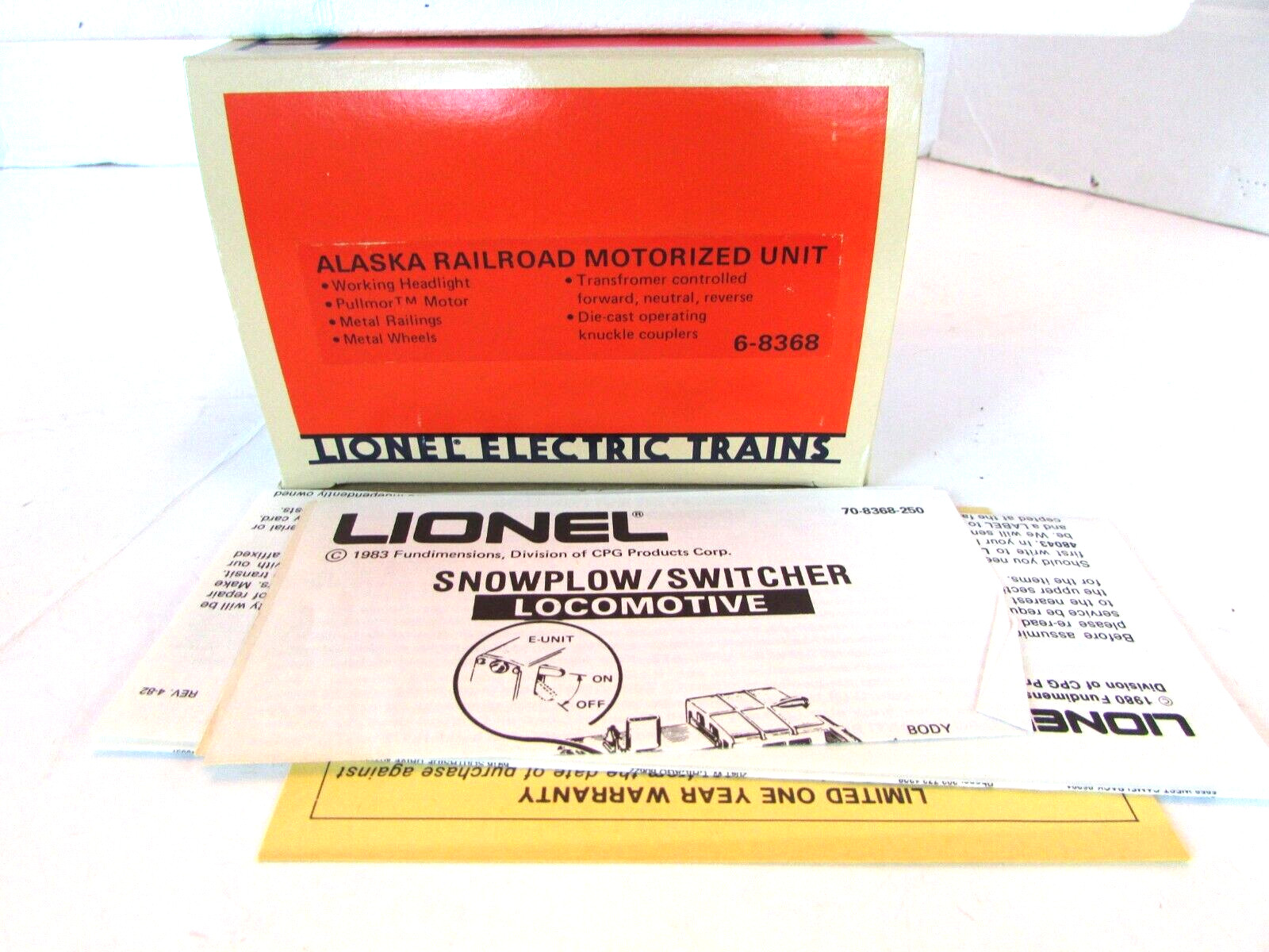 Lionel 6-8368 Alaska Railroad Motorized Unit Diesel Locomotive O Gauge New – HW1