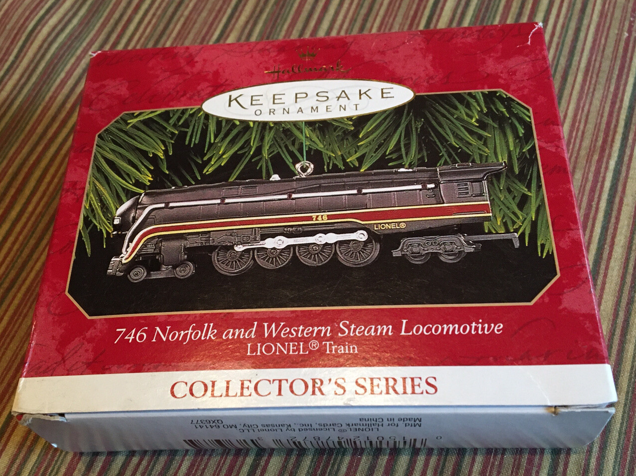 Hallmark Lionel 746 Norfolk & Western Steam Locomotive Die-Cast Metal Ornament