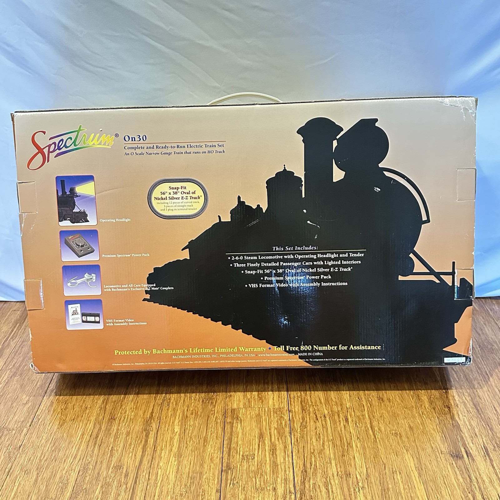 Bachmann Spectrum On30 Ohio RIver & Western 2-6-0 Steam Loco Passenger Train New