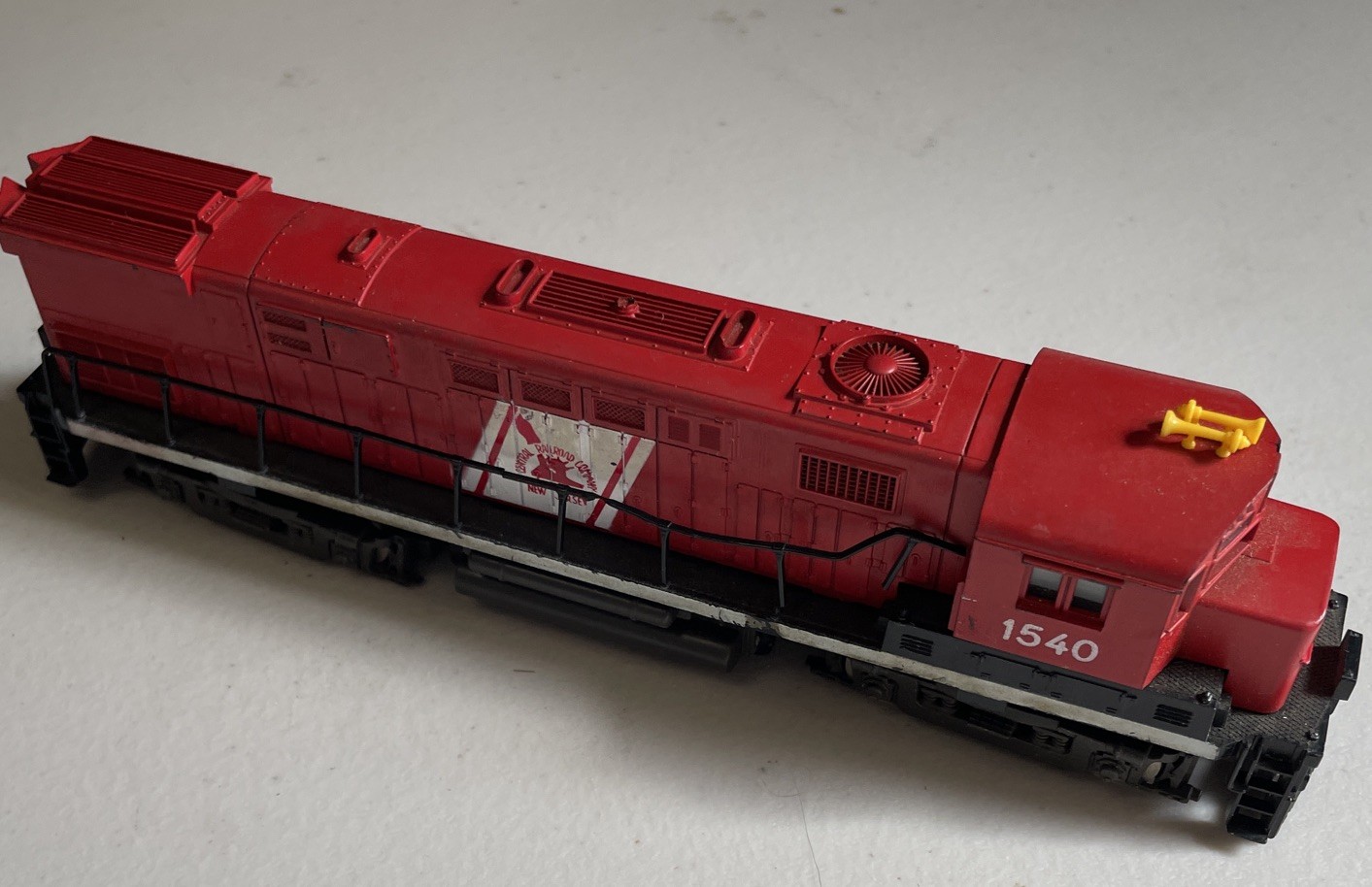 AHM HO CENTRAL RAILROAD COMPANY OF NEW JERSEY #1540- ALCO CENTURY 424