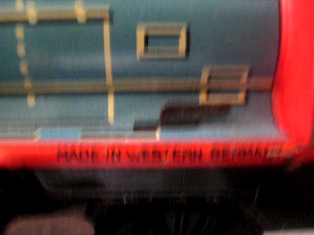 Vintage Tin Wind Up Train Engine Pluto Nice Condition 5″ West Germany Distler ?