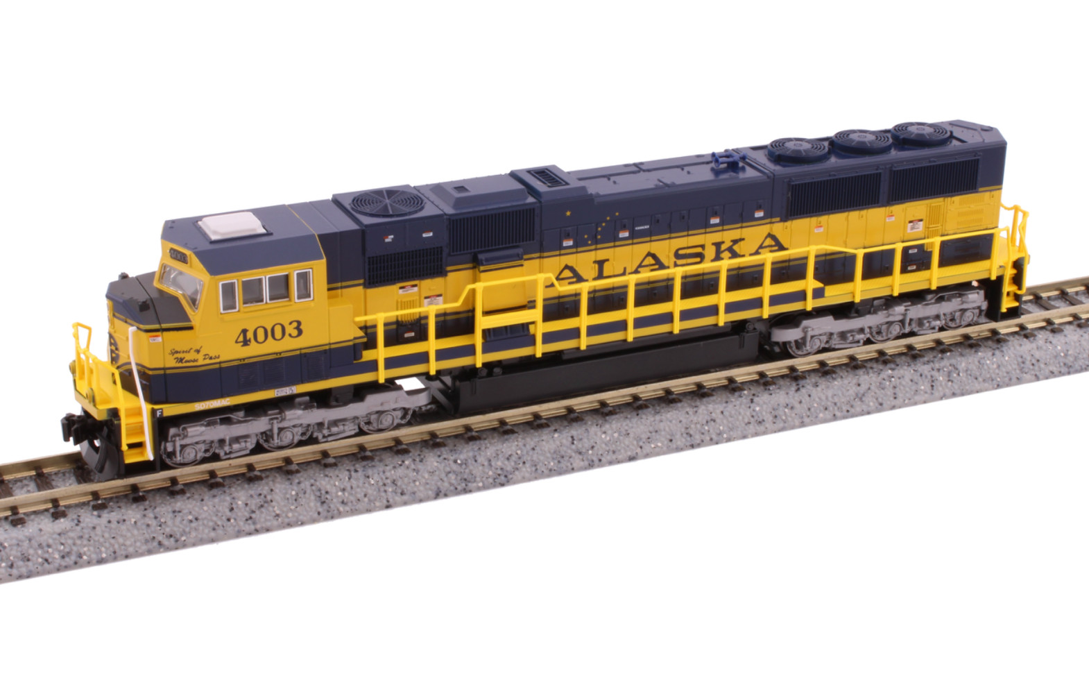 Kato 176-6410DCC N Scale EMD SD70MAC Alaska ARR 4003 with DCC (Spirit of Moose P