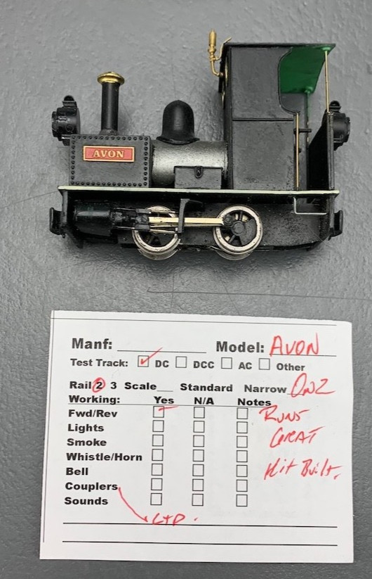 1:43 On2 Bagnall Excelsior 0-4-0IST Locomotive “Avon” JER O3400