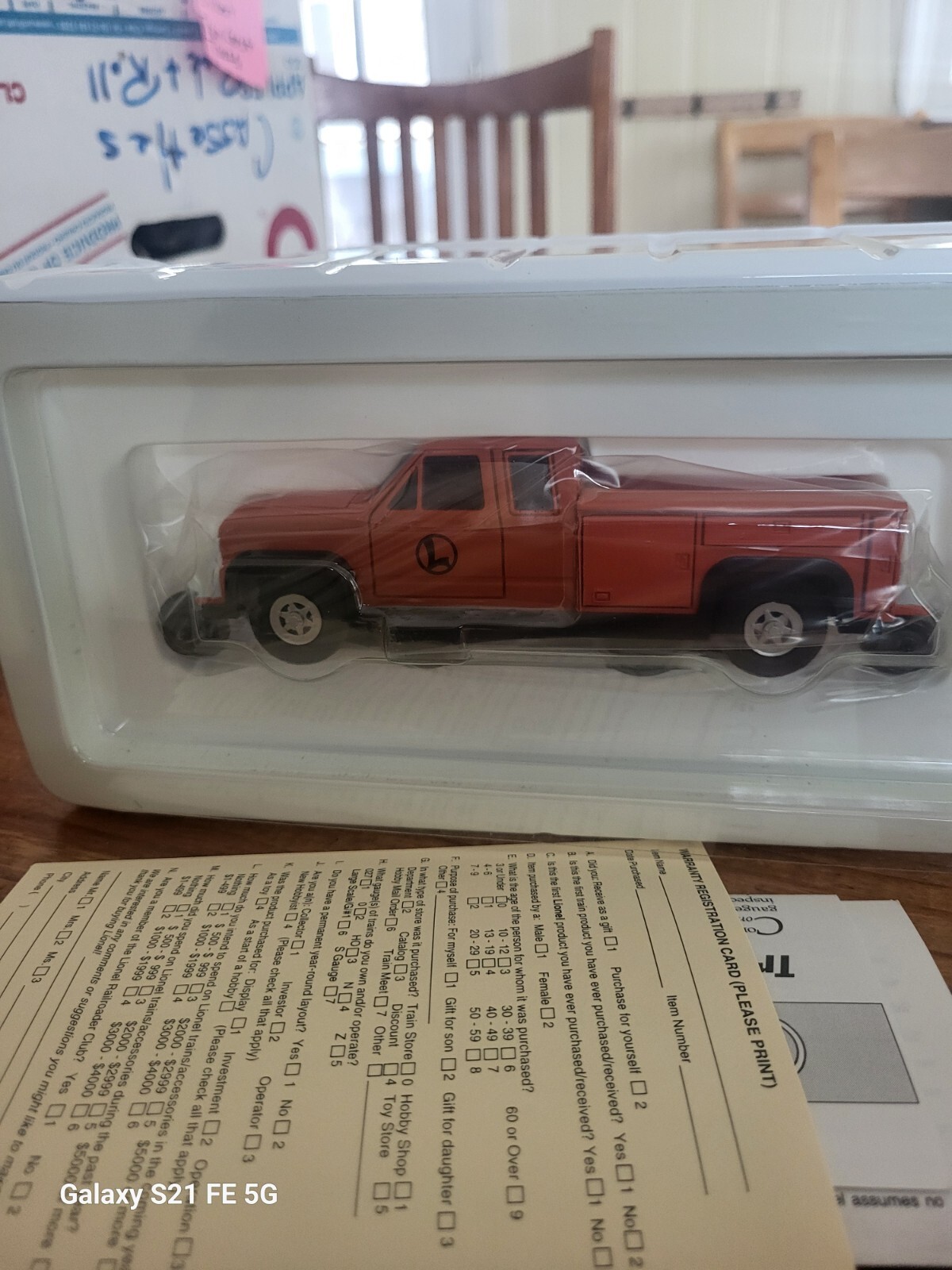Lional Pickup Truck Collector Club Of America 6-52107