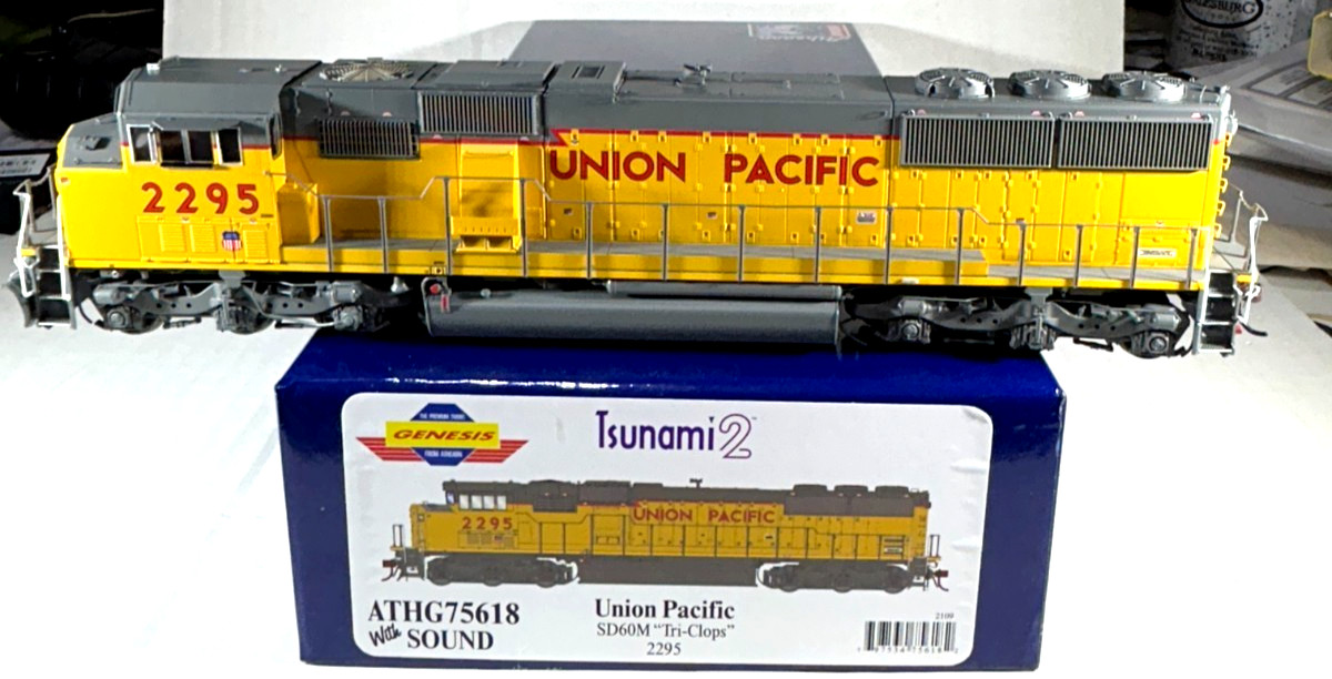 ATHEARN GENESIS HO SD60M-TRI-CLOPS LOCOMOTIVE W/TSUNAMI2 SOUND&DCC UP ATHG75618