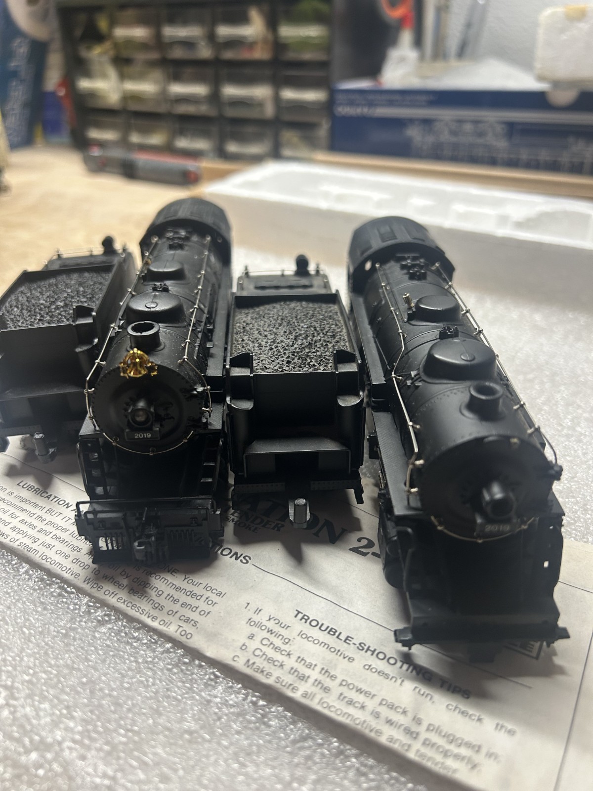2 each Bachmann HO Reading 2-8-0 Consolidation USRA Steam Engine #2019 * READ *
