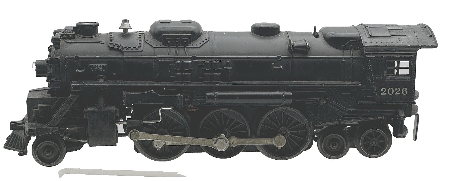 Lionel Postwar 2026 Steam Engine w/ 6466W Whistling Tender 2-6-4 Serviced C-7