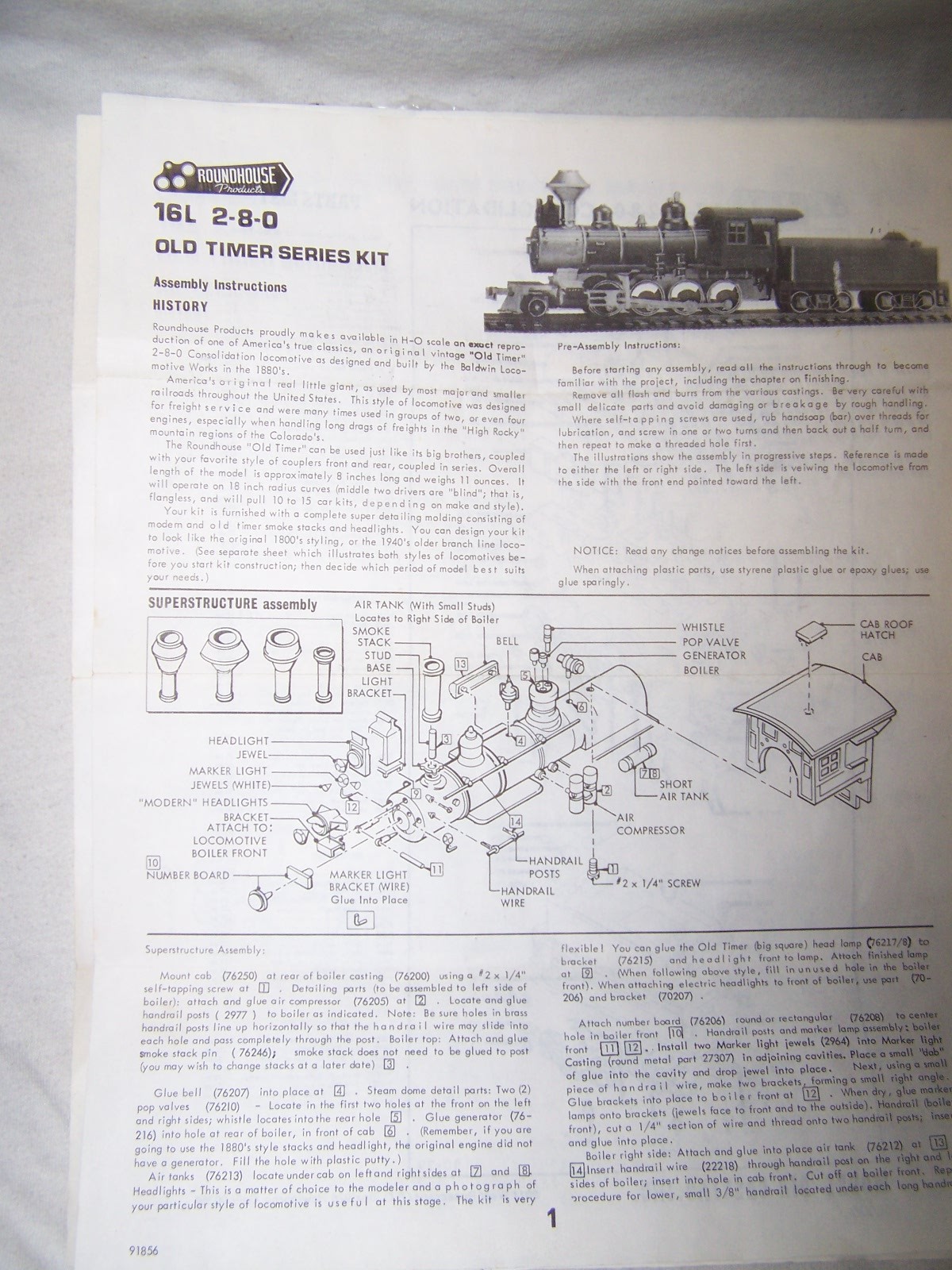 MDC HO Scale 2-8-0 Consolidation Smith Creek RR(DC)