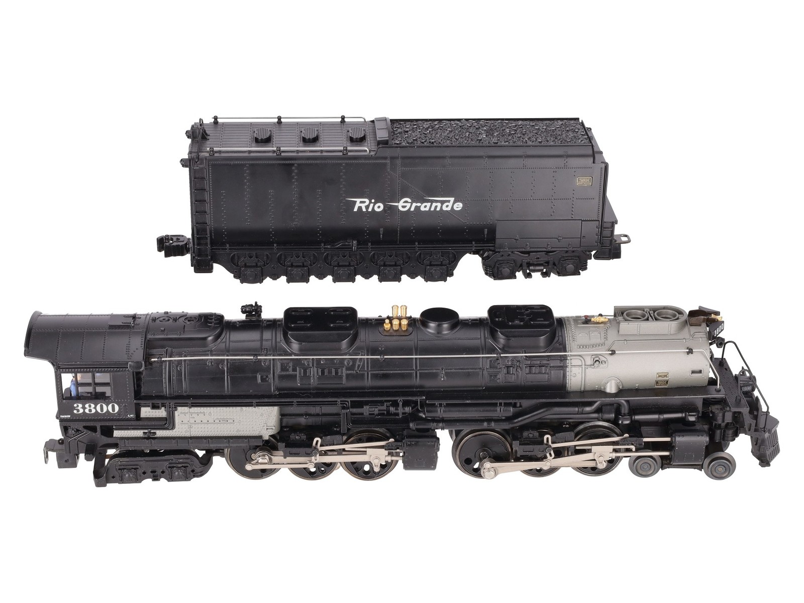 Lionel 6-38014 O Gauge D&RG 4-6-6-4 Steam Locomotive & Tender #3800 with TMCC
