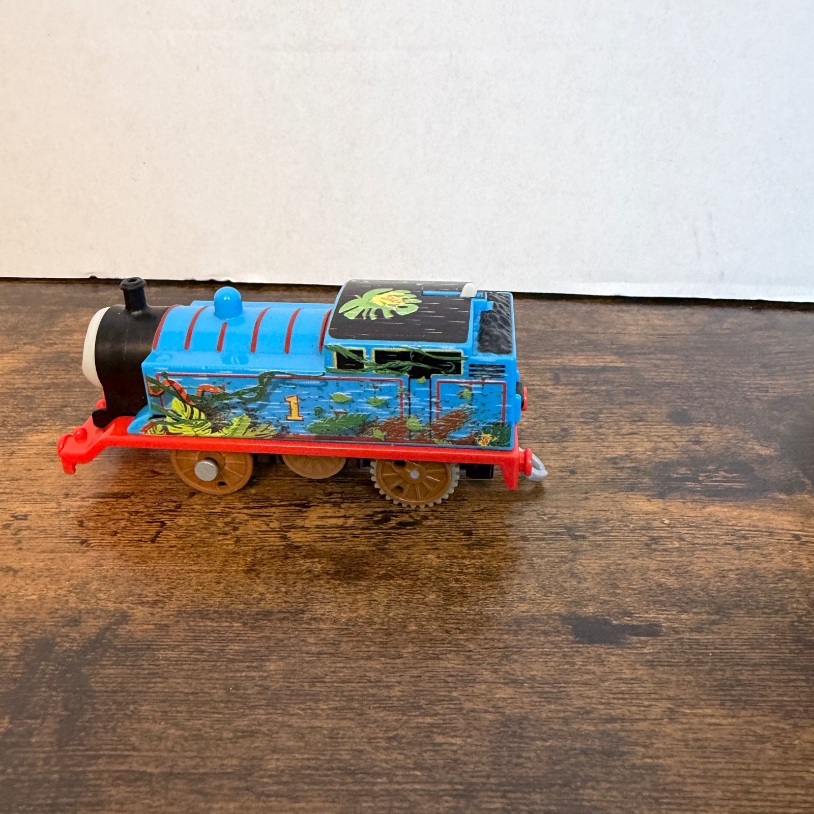 Mattel Thomas & Friends Motorized Engine 2013 Blue Jungle Track Master Limited
