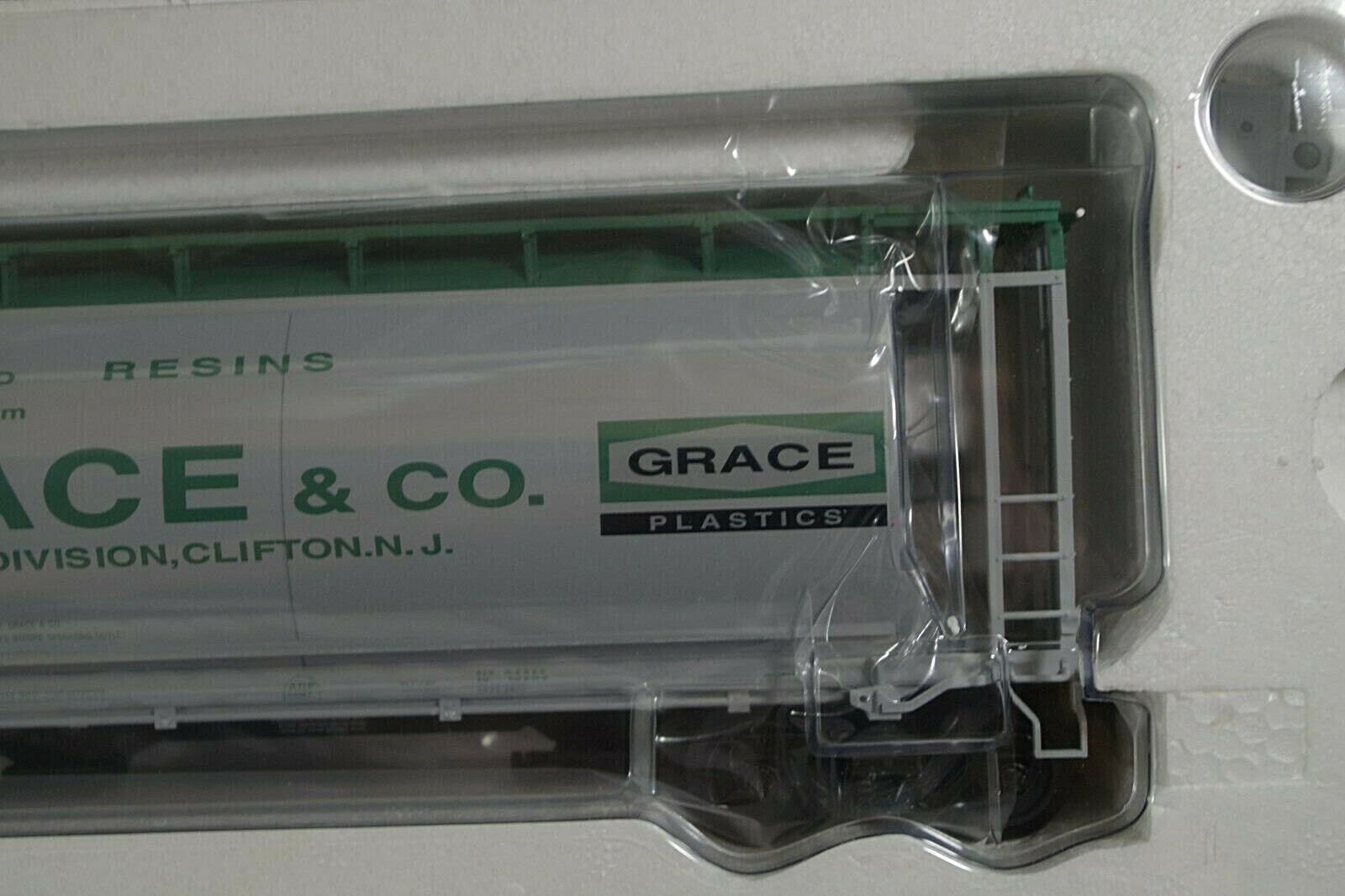 ATLAS ACF 3-BAY CYLINDRICAL HOPPER WR GRACE &CO #6306-2 0 SCALE NIB TRUE 1/4″