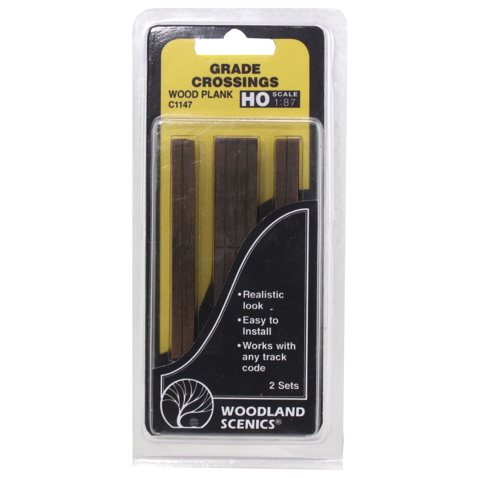 Woodland Scenics HO Grade Crossing Wood Plank WOOC1147 HO Accessories