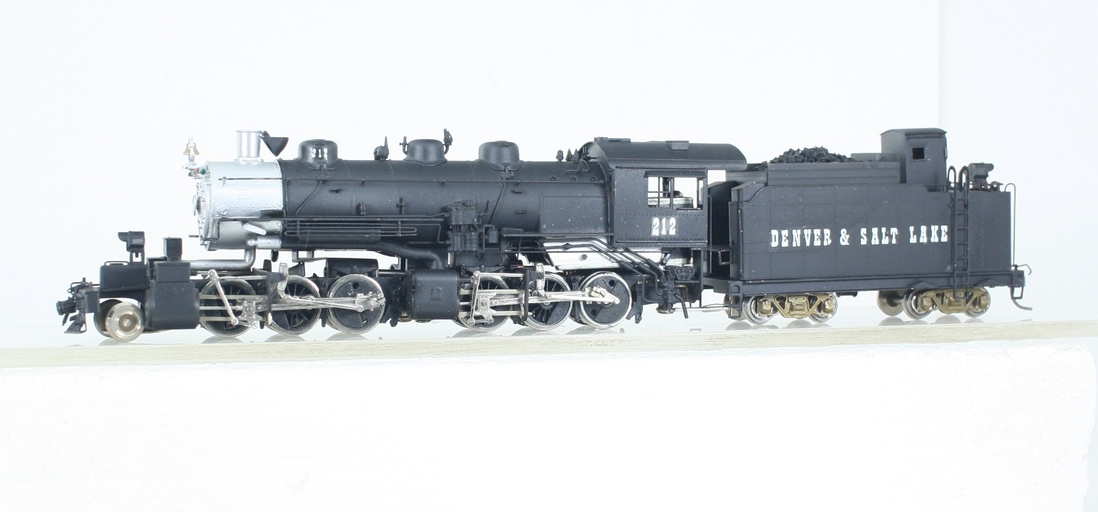 HO Brass PFM Denver & Salt Lake 2-6-6-0 Articulated Locomotive & Tender Painted