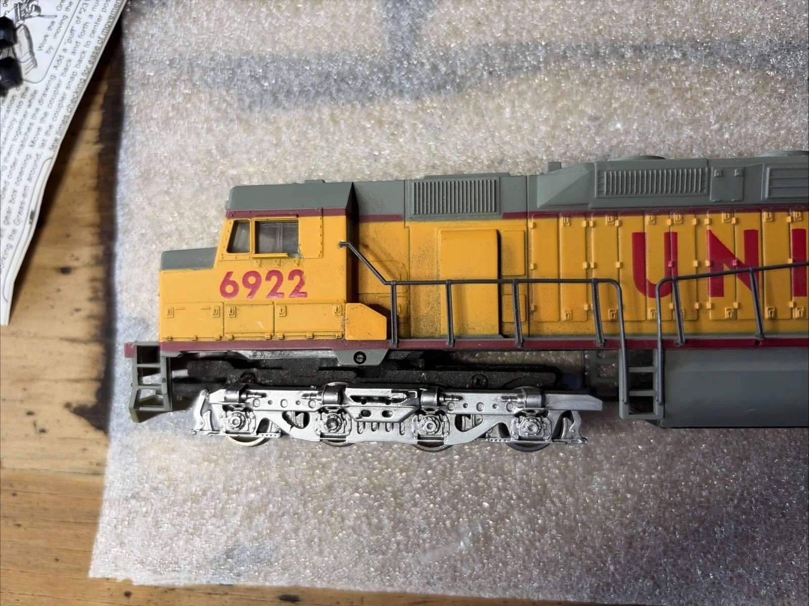 HO Scale, Bachmann DD40X “Union Pacific”Locomotive # 6922 Used -runs- Needs Work