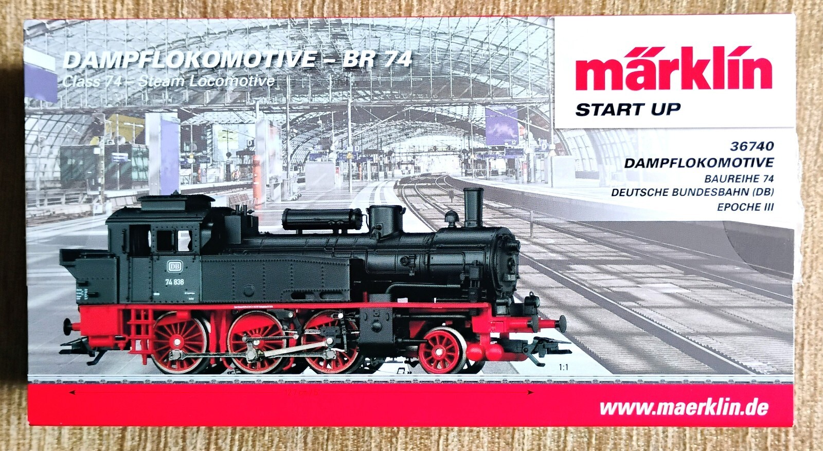 Marklin Märklin 36740 BR74 Steam Loco H0 New in Box – Free Shipping