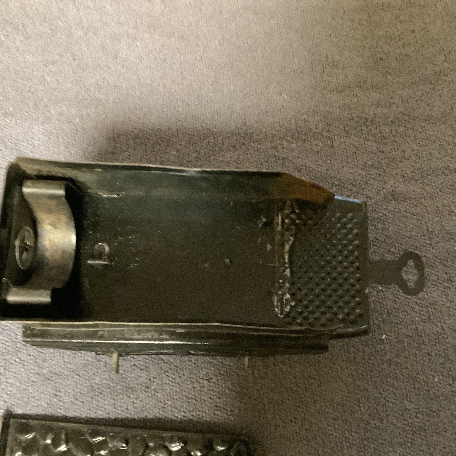 Vintage Fandor Clockwork Locomotive And Tender With Battery Operated Light Used