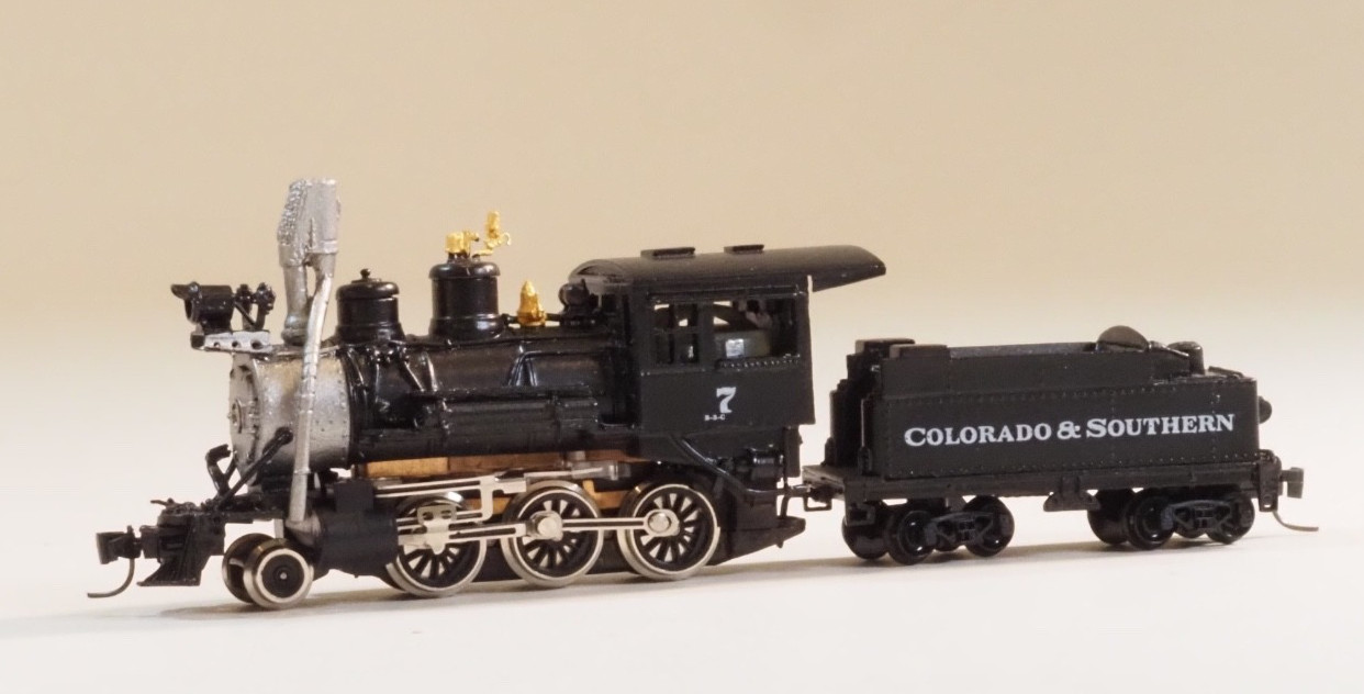 MTL Brass Steam locomotive 2-6-0 Colorado & Southern Scale N- Nn3 Z-track RD#7
