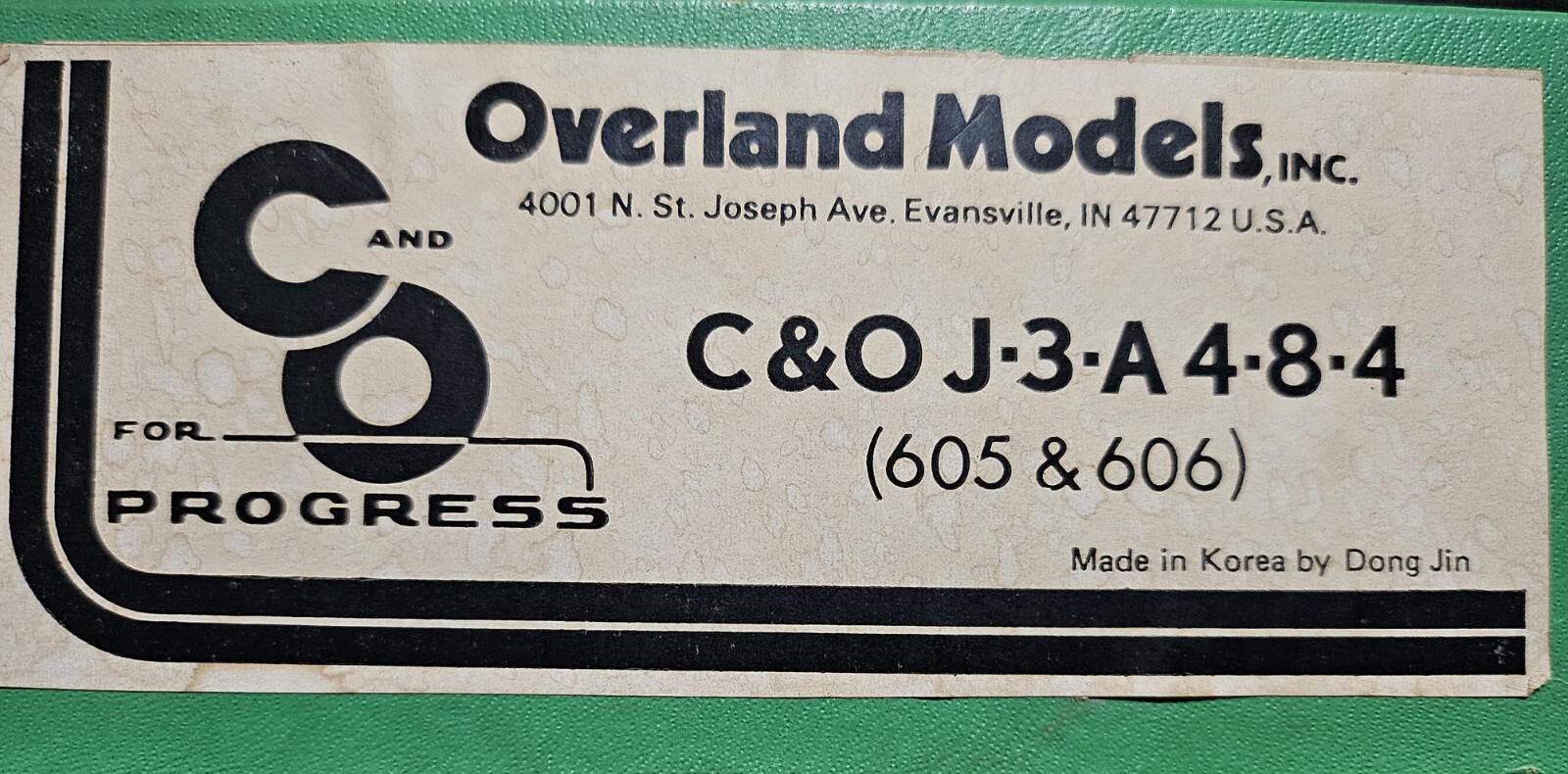 Overland C & O J-3-A 4- 8-4