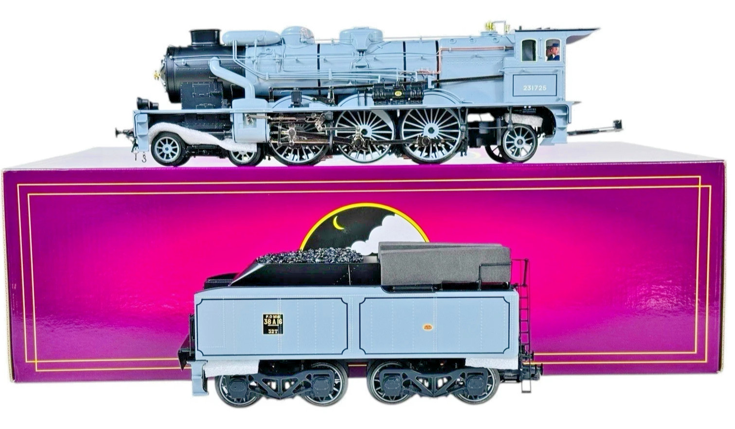 20-3388-1 MTH O-Scale Orient Express Chapelon 2-3-1E Pacific Engine w/PS2 & BCR