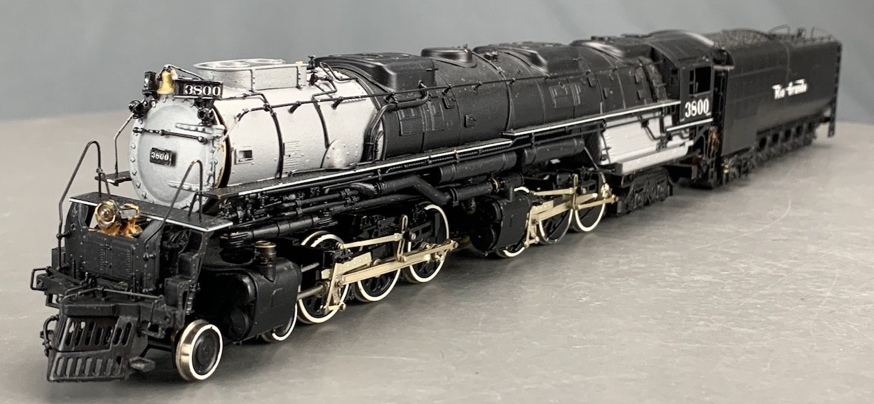 HO Key Brass D&RGW L-97 Challenger 4-6-6-4 Steam Loco #3800 w/DCC&SND HO8233