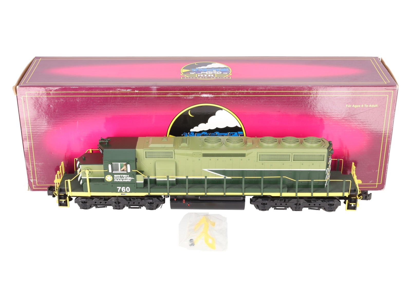 MTH 20-2908-3 British Columbia Railway SD40-2 Non-Powered Diesel Engine #760 LN