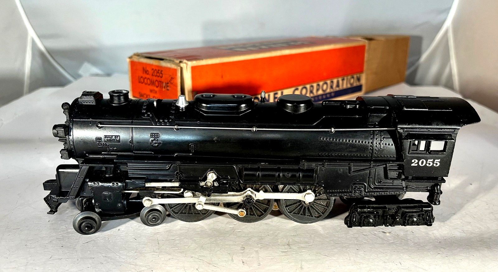 Lionel #2055 4-6-4 Loco w/ #6026W Whistle Tender, Ex+, 1 OB & Insert, 1953-55