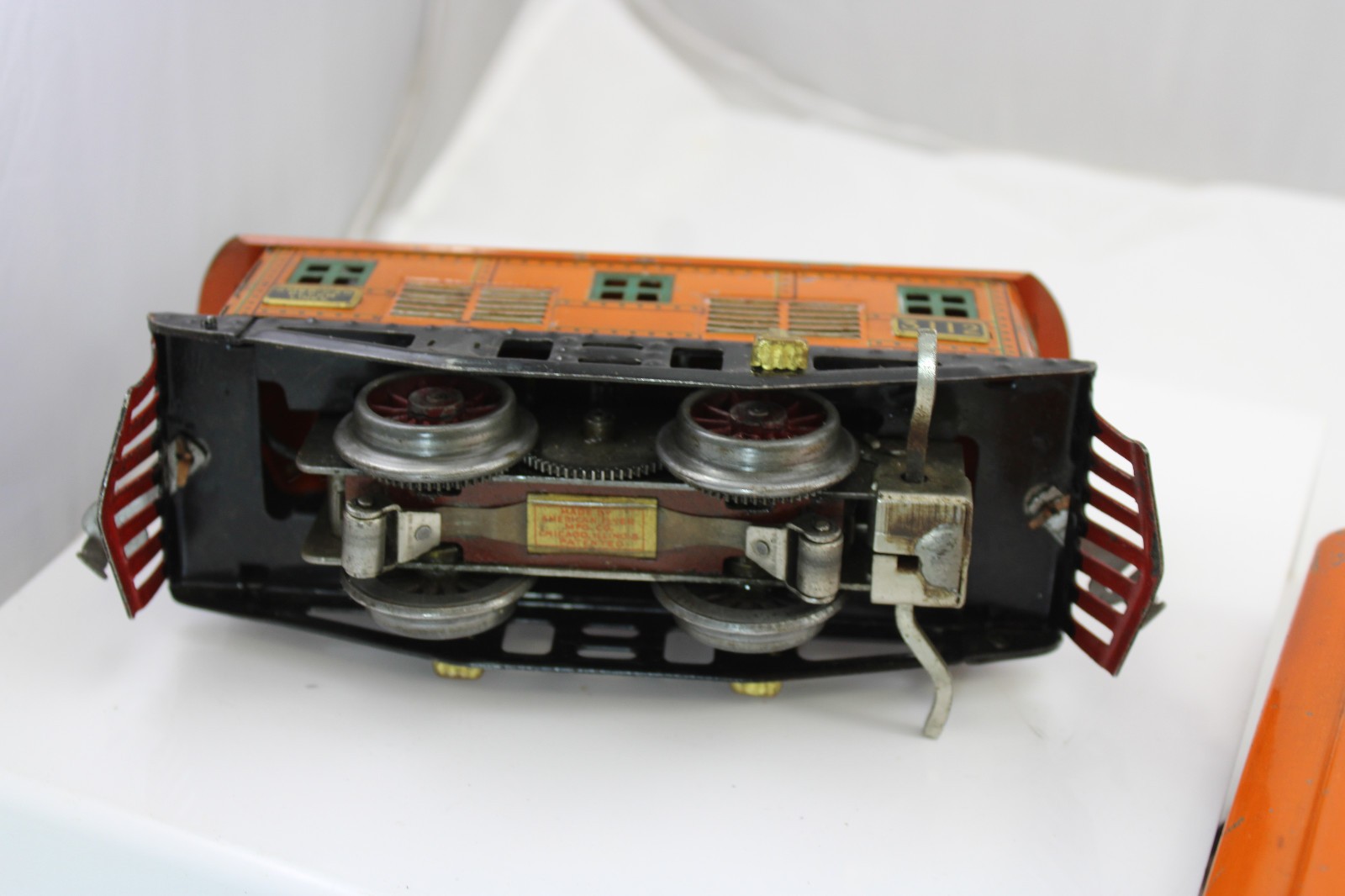O Gauge – Pre-War American Flyer – Paul Revere Boxcab Set – Orange