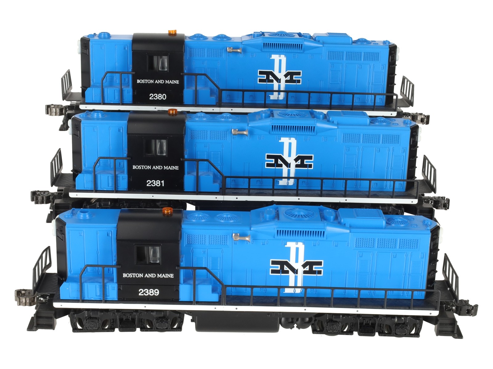Lionel 6-11843 O Gauge Boston & Maine Diesel Lash-up Set #2380, 2381, 2389 EX