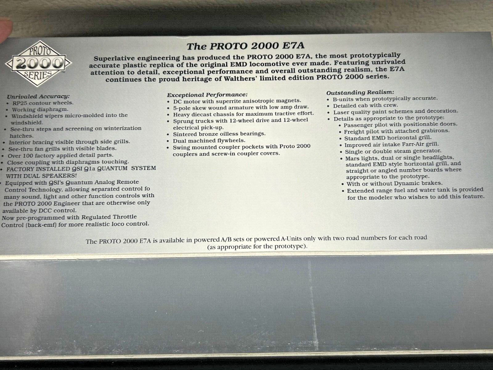 NEW YORK CENTRAL ” 20th CENTURY LIMITED ” E7 A – DCC/ QUANTUM SOUND HO Scale NEW