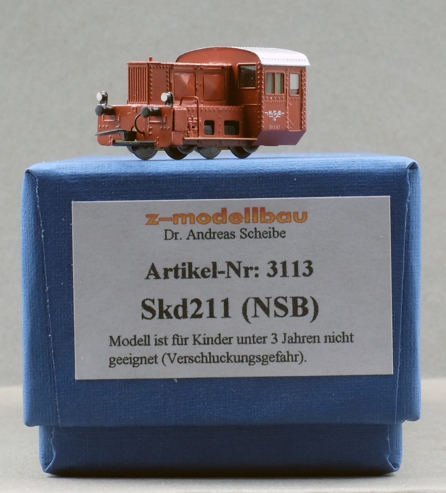 Z Modellbau 3113 Norwegian State Railways (NSB) class Skd211 Diesel Shunting Loc