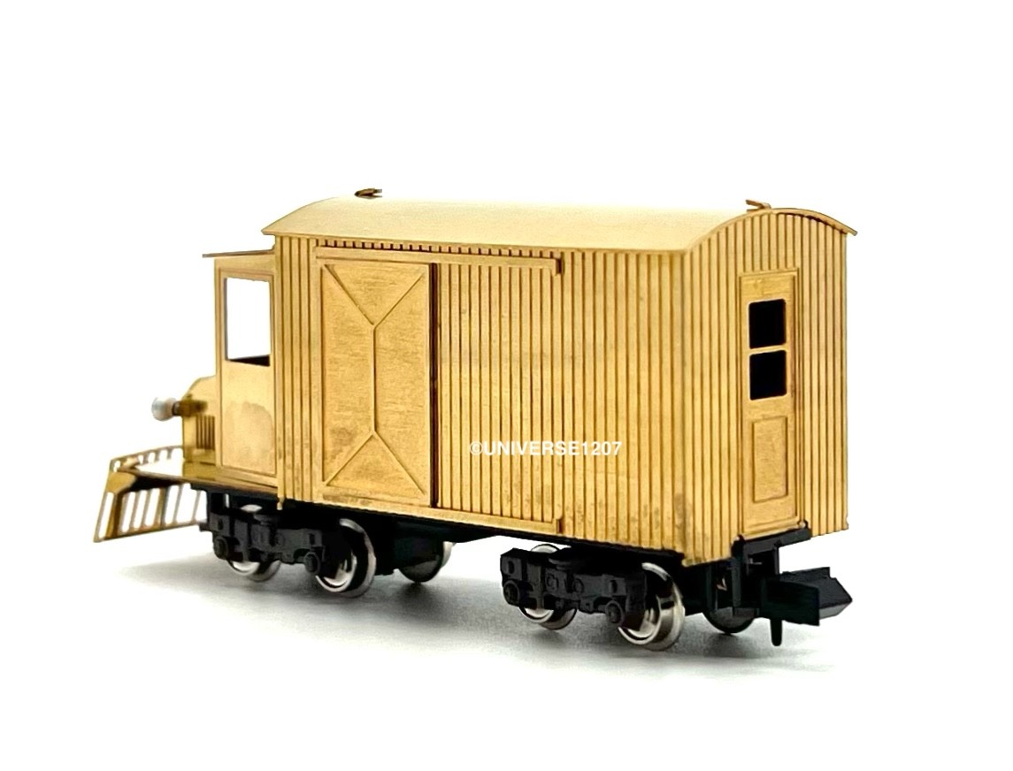 HOn30/HOe/HOn2-1/2 Aru Narrow Gauge Box Rail Truck Baby Goose RTR Brass Model