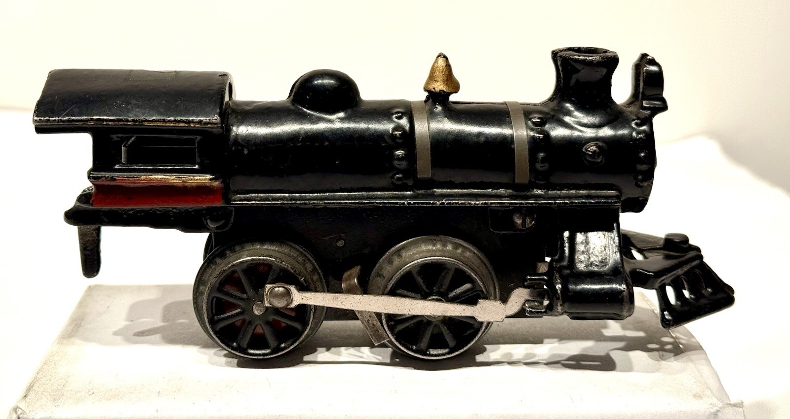 Hafner 112 Cast Iron Windup Loco with Open Spoked Stamped-Metal Drive Wheels