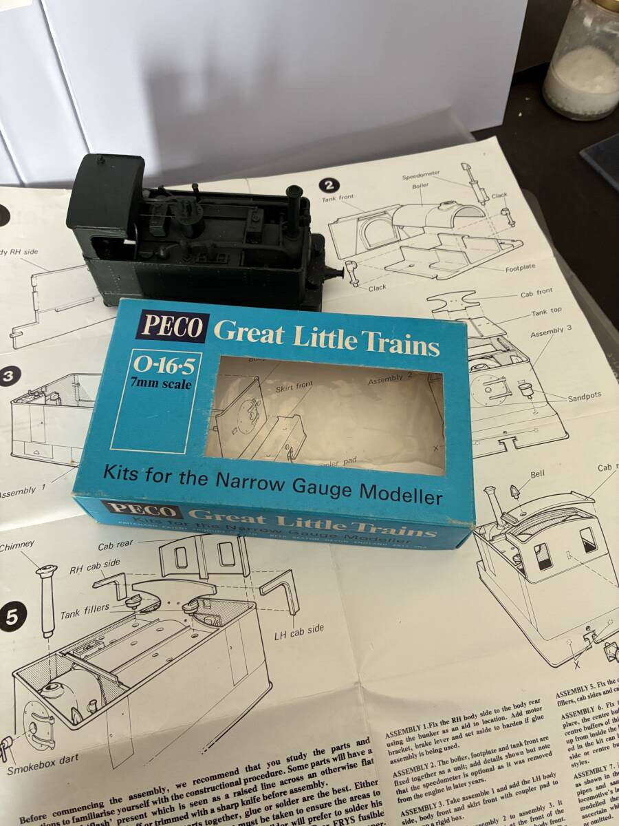 PECO O-16.5 7mm Glyn Valley Tramway Beyer Peacock Tram Loco Built Rovex Chassis