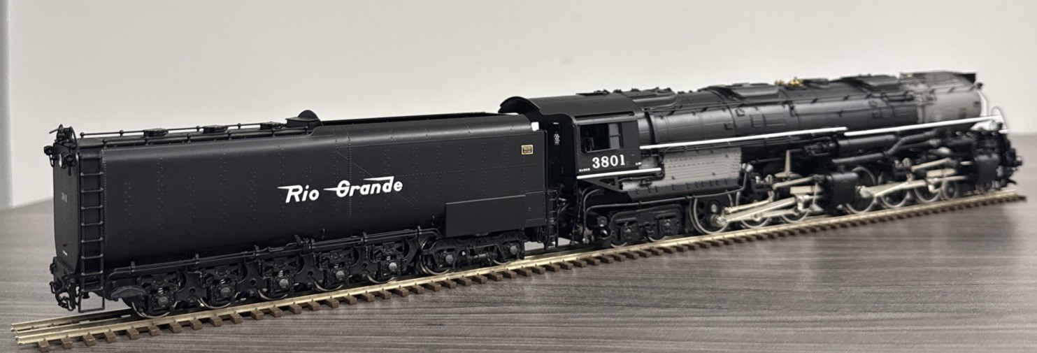 Key Imports CS #106 HO Brass Challenger D&RGW 4-6-6-4 L-97 #3801 Factory Painted