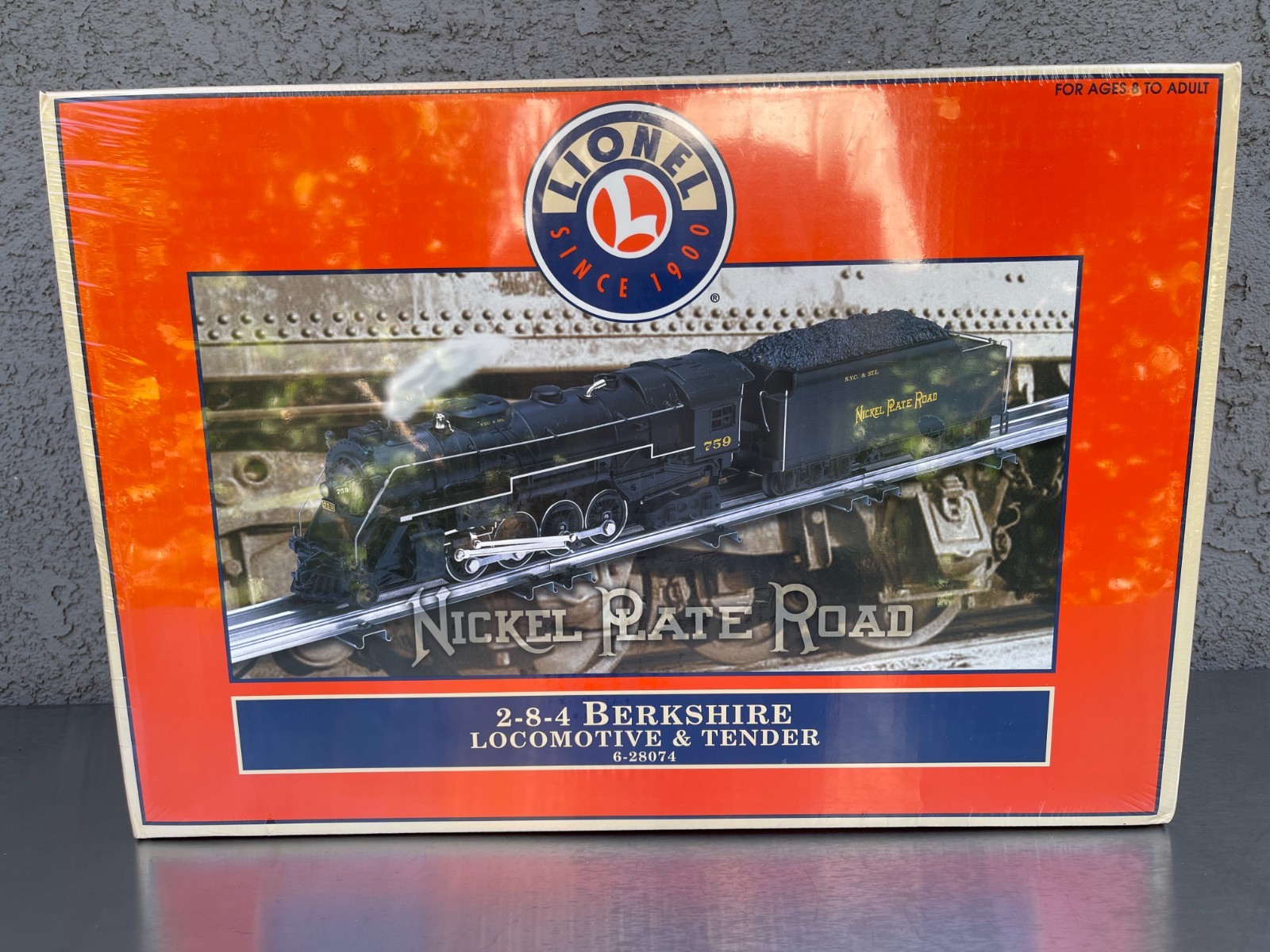 Lionel 6-28074 2-8-4 Berkshire Locomotive Train Nickel Plate Road Sealed O Gauge
