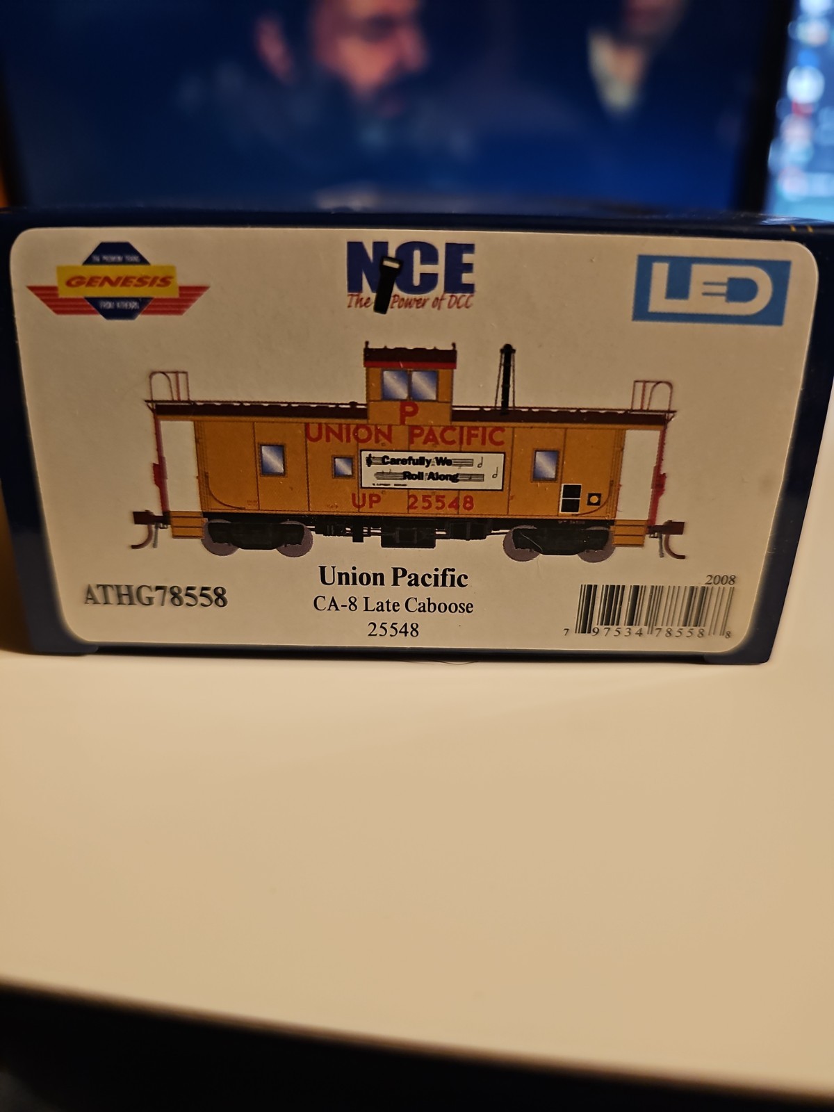 HO Scale ATHG78558 Athearn Genesis NCE LED UNION PACIFIC CA-8 Caboose 25548 1:87